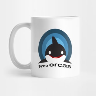 FREE THE ORCAS Shirt Freedom For Orcas Free Willy / Free Tilikum / Free Lolita / Free The Killer Whales t shirt Mug